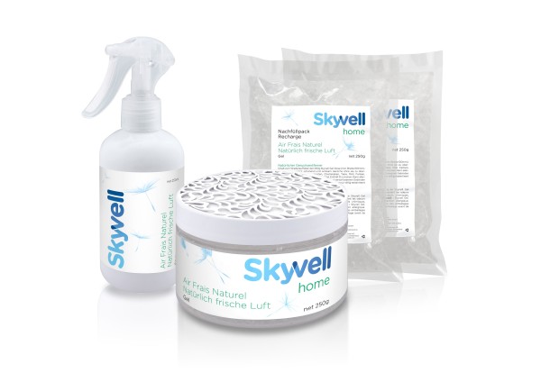 Skyvell home Set Skyvell Gel inkl. Nachfüllpack & Spray